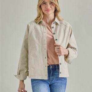 Nwt Downeast Cream Raglan Jacket M